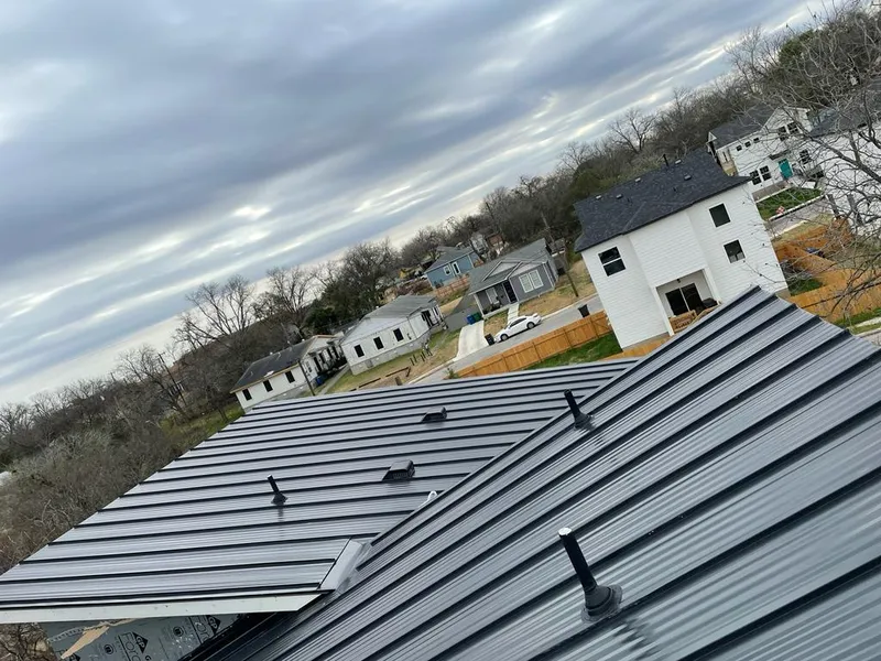 Standing seam metal roof panels with vents for Skylight Repair in Hermitage